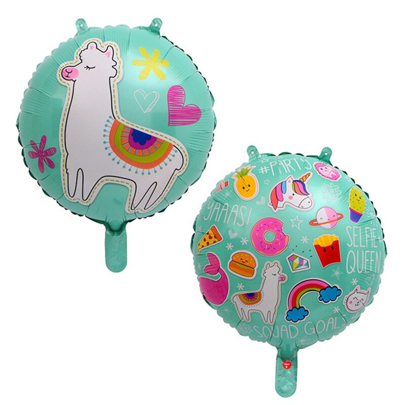 Ourwarm llama party animal ballon til fødselsdagsfest dekorationer alpaca balloner festlig fest aluminium ballon dekorationer: Trykt blå alpaca
