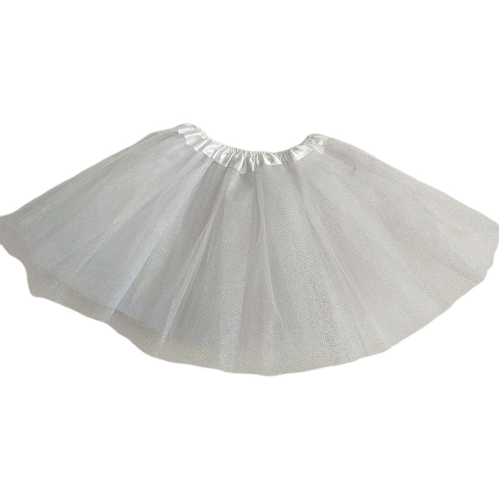 Tyttövauvojen balettitanssi mini tutu hame kolmikerroksinen metallinen glitter paljetteja karkkia laskostettu prinsessa tylli pettihame 11 väriä