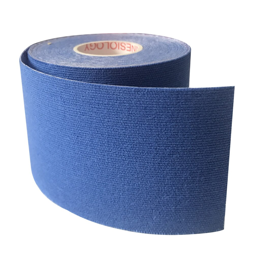 10 rullar 5cm*5m terapeutisk sport kinesiologitejp vattentät elastisk muskeltejp för tyngdlyftning axel knä armbåge ankel: 10 st blå