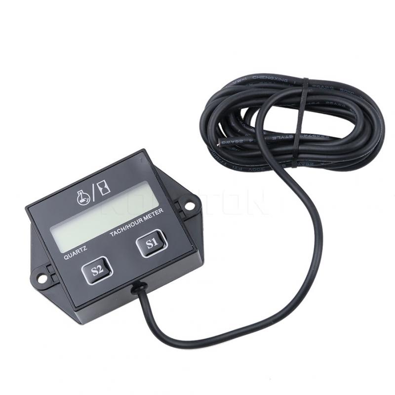 12V Motorcycle ATV tach meter LCD Display Digital Tachometer Tacho Gauge Hour Meter Motorcycle Profession Parts