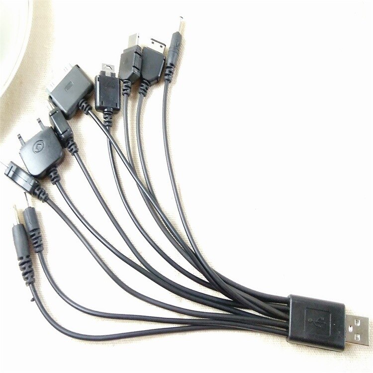 10 In 1 Multifunctionele Usb Data Transfer Kabel Universele Multi Pin Kabel Lader Usb Adapter Kabel Data Kabel Cord Voor laptop Pc