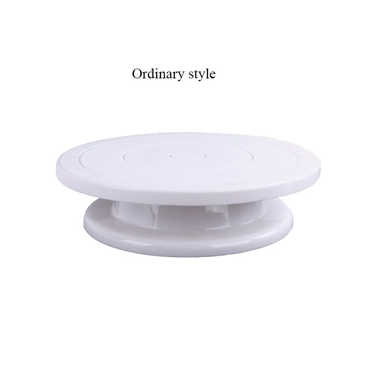 Unibird 10 inch Plastic Cake Turntable Home DIY Cake Making Tool Rotating Fondant Stand Pastry Baking Rotary Table: Normal Type