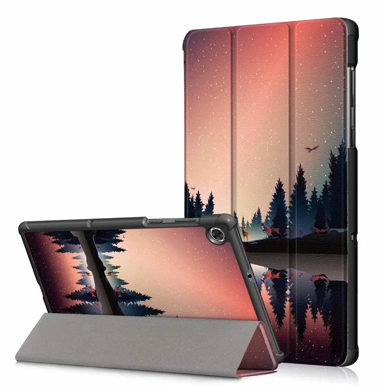 Couverture intelligente pour enfants, étui pour Lenovo Tab M10 FHD Plus 10.3, TB-X606F TB-X606X M10 HD 2e génération TB-X306F X306X, support pliable pour tablette: 4 / Beige