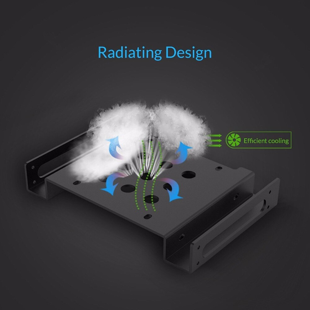 Orico 2.5 &#39;&#39;Of 3.5&#39;&#39; Tot 5.25 &quot;Hdd Montagebeugel Adapter Montage Harde Schijf Houder Voor Pc Laptop beschermen Harde Schijf Beugel