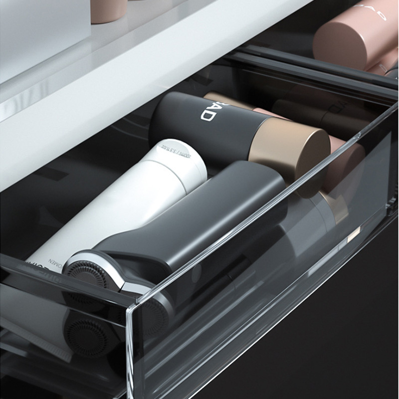 Estante montado en la pared para baño, organizador de cosméticos multifuncional para almacenamiento de artículos de tocador, botellas de condimentos de cocina