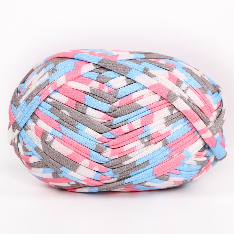 100g t-shirt à tricoter des fils épais coton tissu fil pour tricoter au Crochet à la main panier tapis sac à main sac à main tapis trapillo: 1