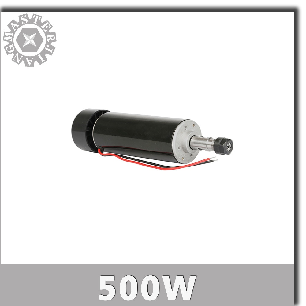 500W 0.5KW 52MM ER11 cnc Spindle Motor 500W Spindle Motor DIY DC 100V CNC 500w Spindle Motor For PCB Milling Machine.