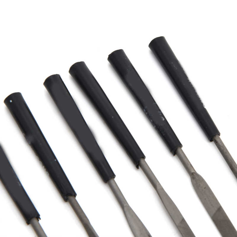 Needle File Set Mini Carbon Steel Needle Files Single Sided Jewelry Files for Smoothing Metal Modules