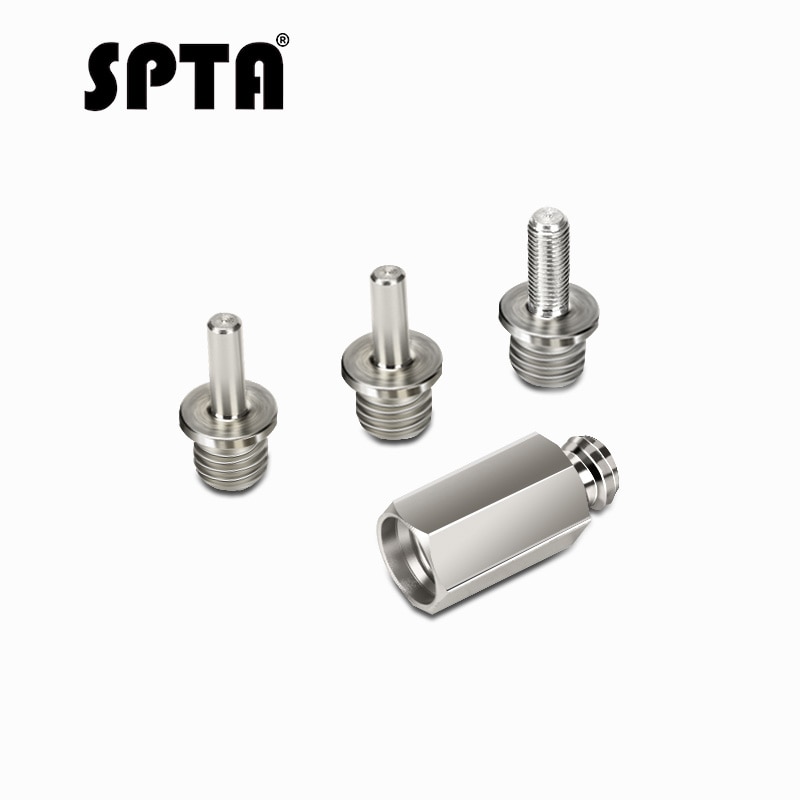 SPTA 1Pc Drill Aapter Thread For Polishing spindle nut Loop Backer Plate Backing Pad Polisher 5/8 11 M14 5/16 24 Thread Buffer