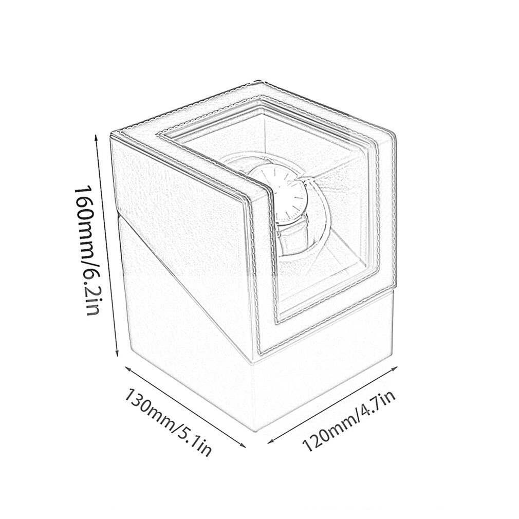 Carbon Motor Shaker Horloge Winder Houder Display Automatische Mechanische Horloge Kronkelende Doos Sieraden Automatische Horloge Eu/Us/Uk/Au