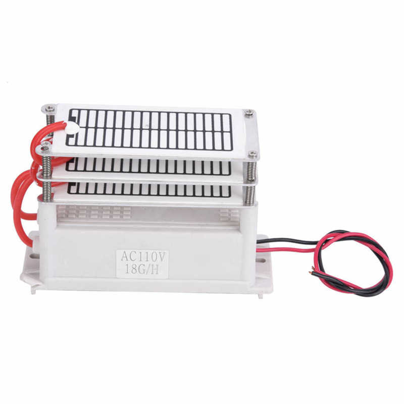 Integrated Ozone Generator Household Ceramic Plate Cleaning Odor Purifier Ozone Generator 18g Ozonizer Air Cleaner: 110V