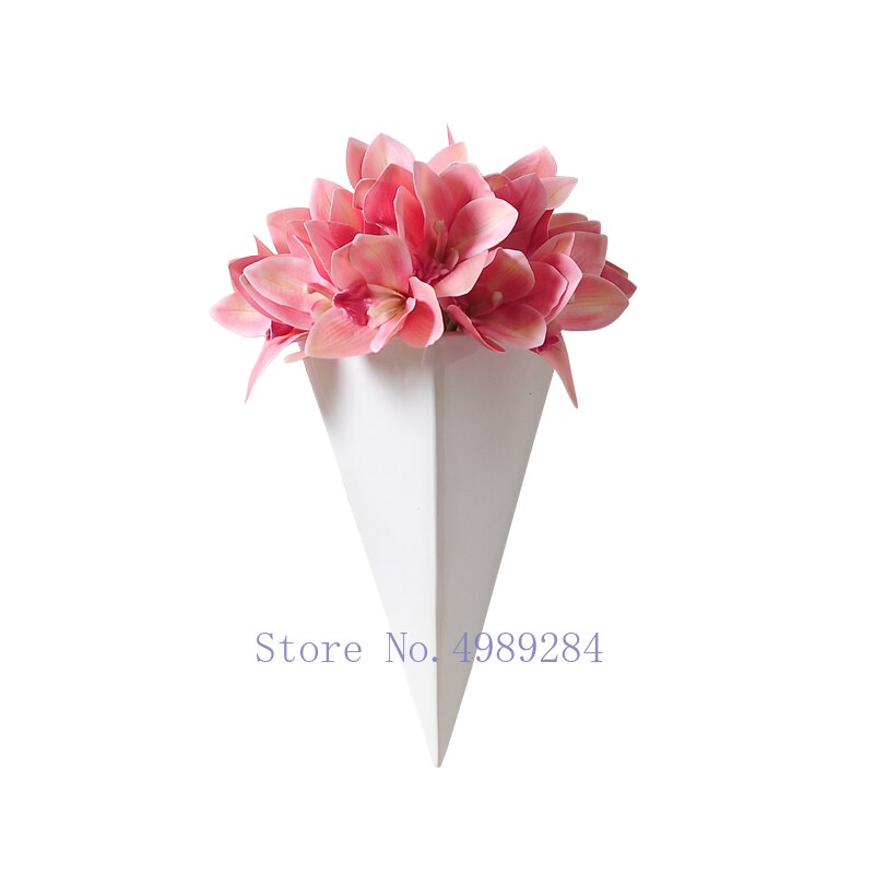 Creatieve Keramiek Muur Opknoping Geometrische Muur Vaas Achtergrond Wanddecoratie Schorsing Bloemstuk Moderne Decoratie