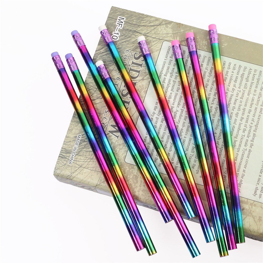 Rainbow Pencil Wood Environmental protection Pencil Bright color Appearance Pencil school office writing Pencil