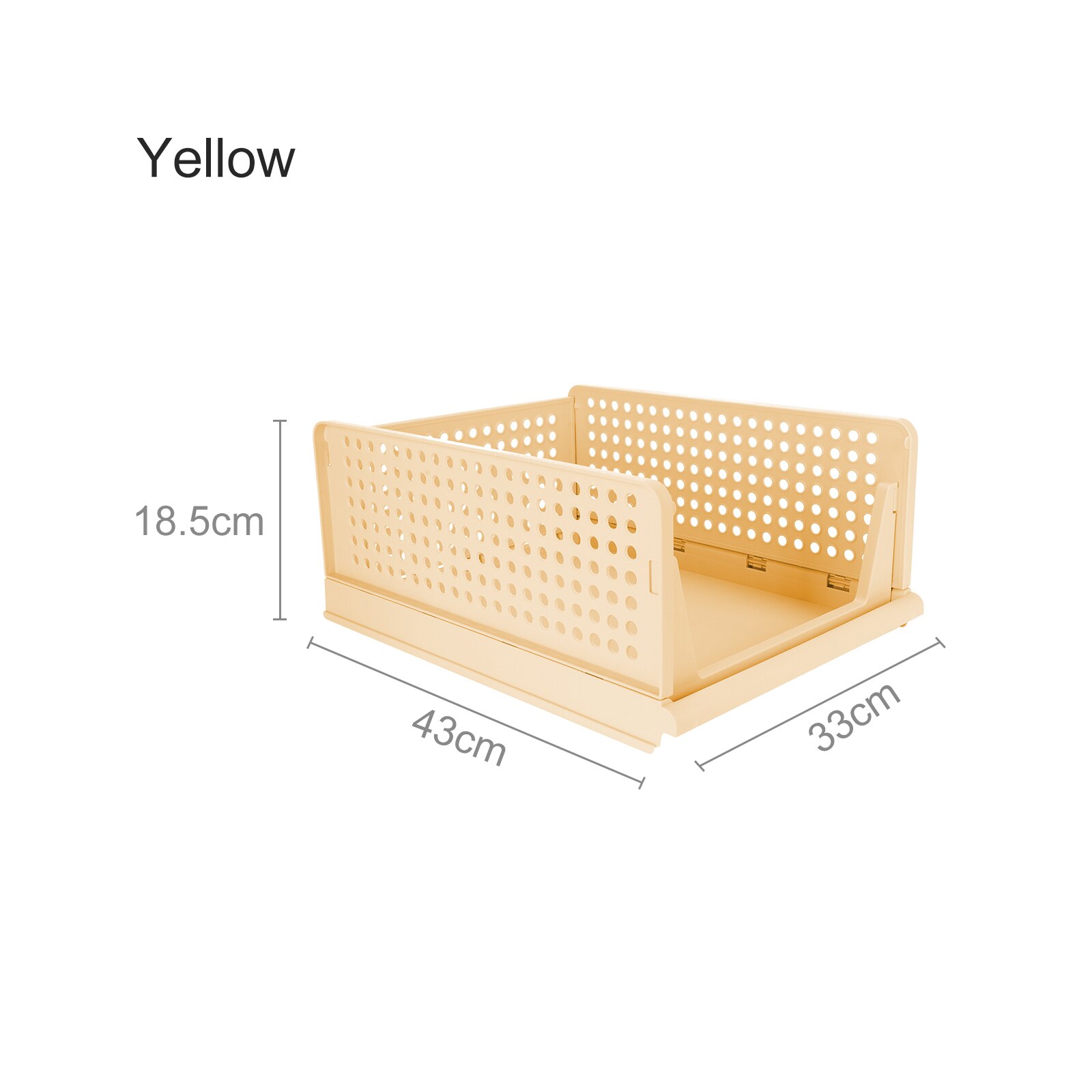 Multilayer Home Wardrobe Closet Clothing Clothes Organizer Storage Dorm Room Shelf Bedroom Cabinet Storage Shelf Rack Box: A6 Yellow L