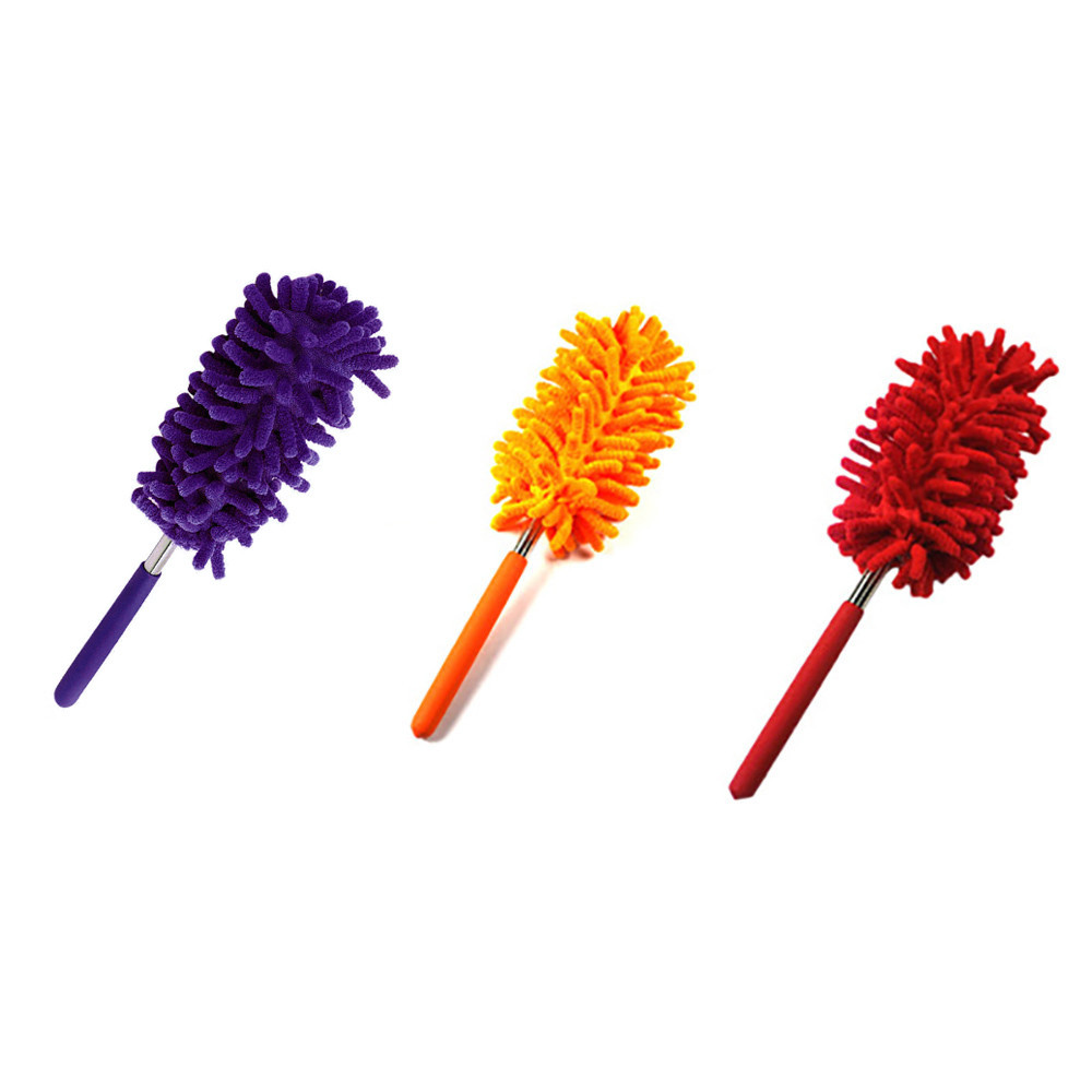 Telescopic Microfibre Duster Extendable Cleaning Home Car Cleaner Dust Handle Dust Remover Cleanning Brush Washing Tool