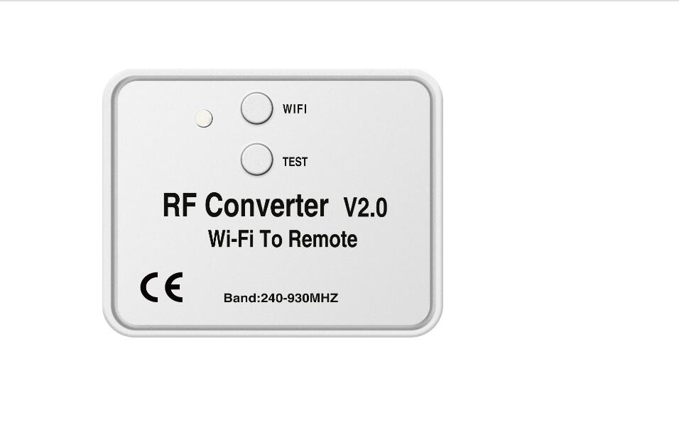 Wifi til rf-konverter understøtter multifrekvens 240-930 mhz sendere 2.4g smart fjernbetjening mobil app controller