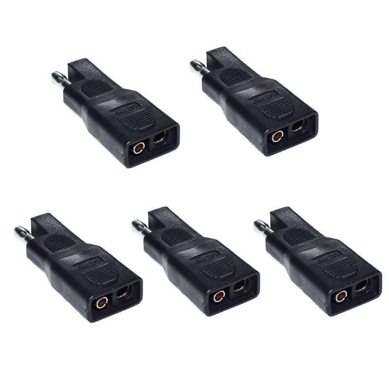 Adaptador inverso de polaridad Sae, 5 uds., polaridad SAE a SAE, Cable de desconexión rápida inversa, adaptador de enchufe para batería de Panel Solar: 5 pcs