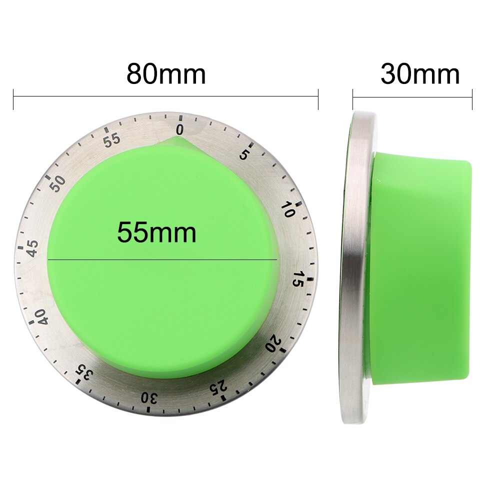 Kitchen Timer with Magnetic Base Cooking Tools Kitchen Gadgets 60 Minutes Kitchen Timer Stainless Steel Kitchen Timer Clock