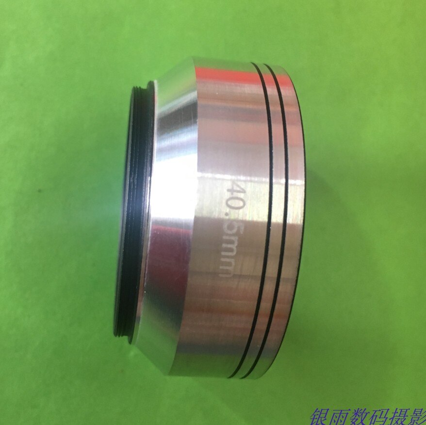 Pare-soleil de 40.5mm, 39mm, 49mm, argent brillant, peinture intérieure mate, hauteur du variateur 22.5mm