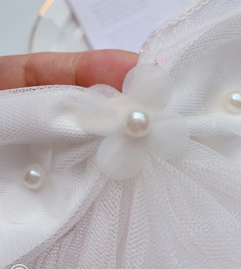 Kinderen Haar Accessoires Grote Haarspeld Mesh Boog Knoop Vier Blad Bloem Half Parel
