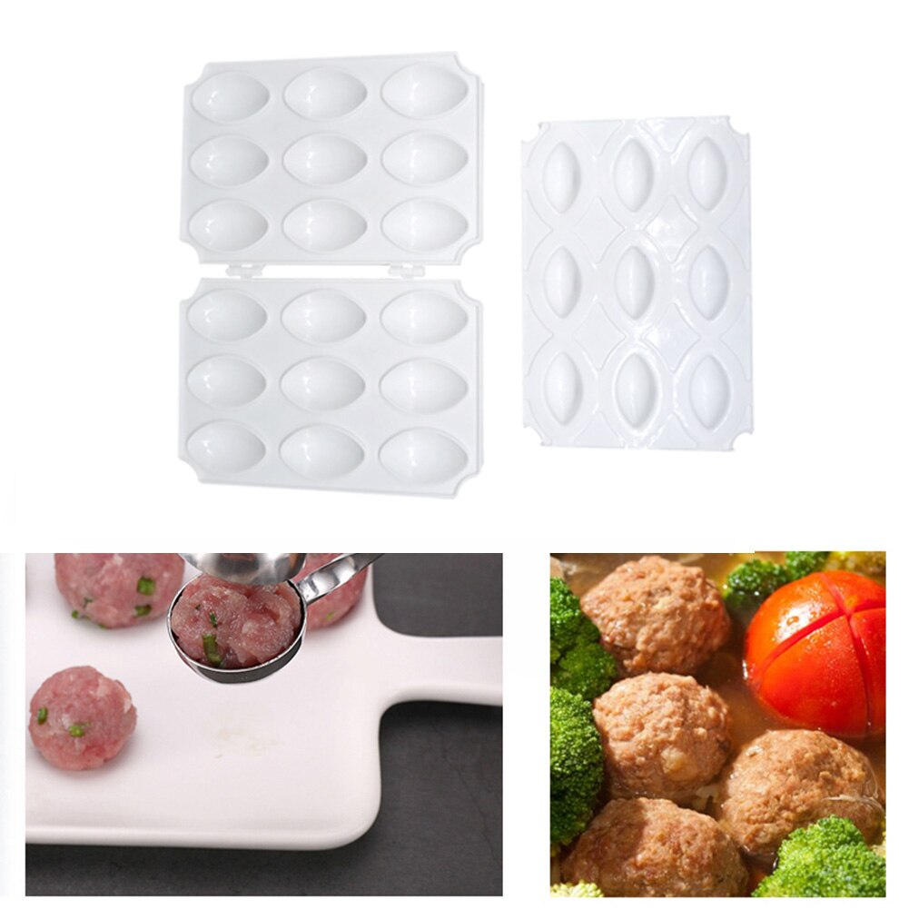 9 Holes Meatball Maker Machine Manual Meatloaf Meatloaf Mold Press Minced Meat Processor Cake Desserts Pie Kitchen Tools NEW2021