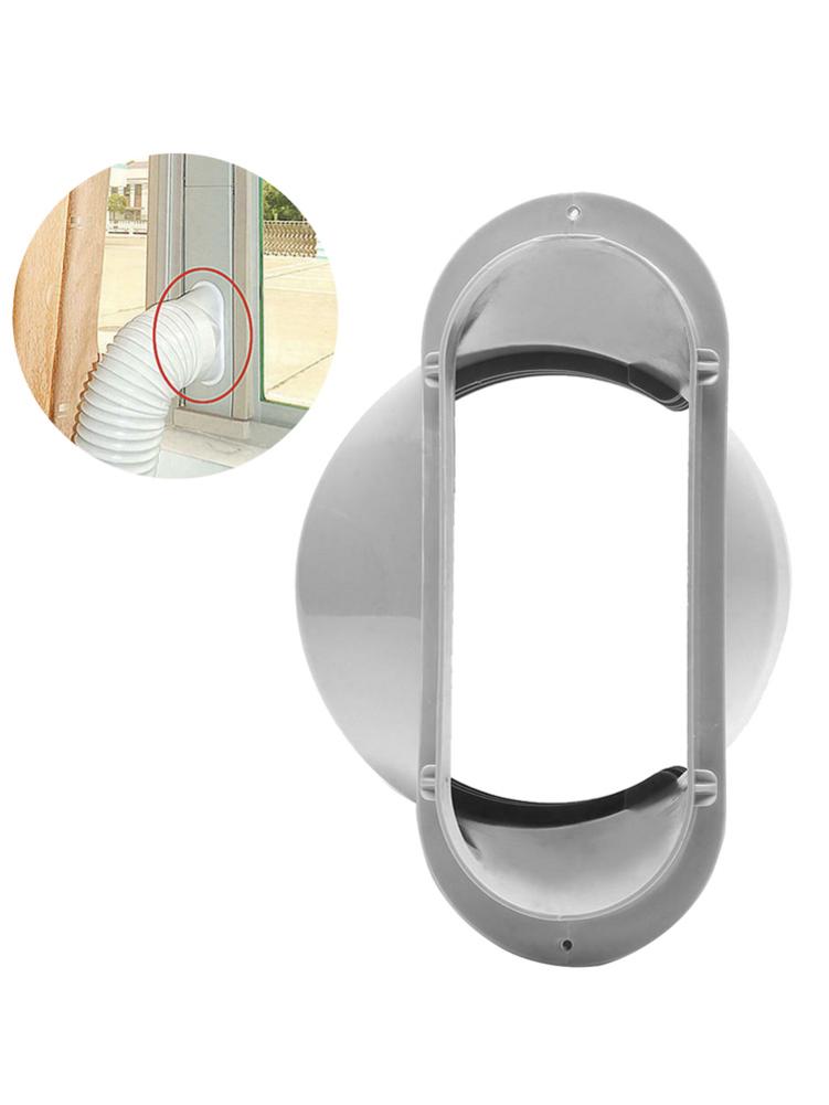 Manguera de escape ajustable portátil, accesorios de interfaz de boca plana para tubo de escape, deflector de aire acondicionado