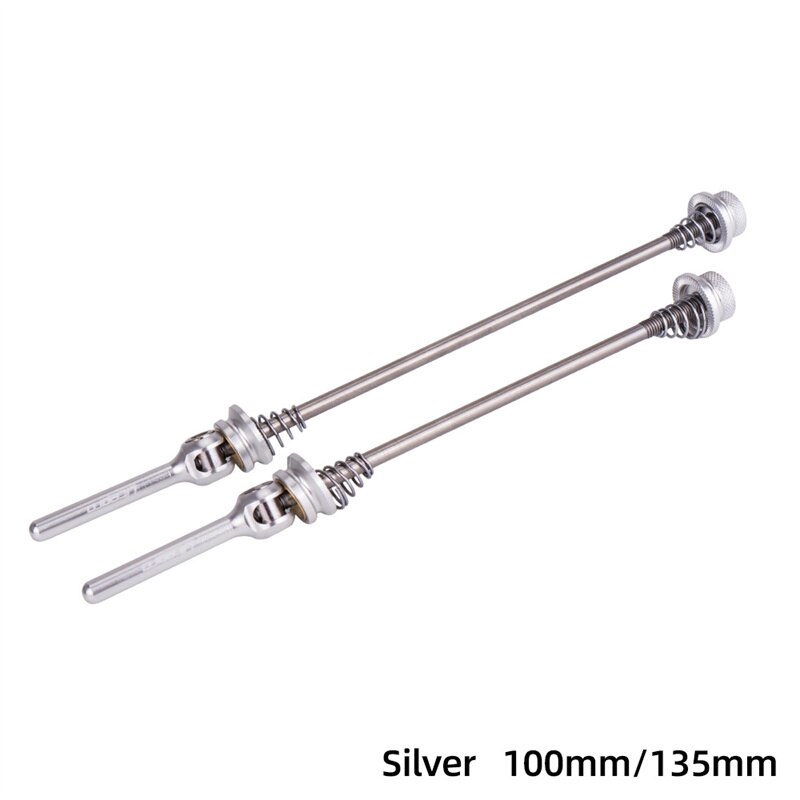 Koło MTB szybki uwolnienie tytanowa piasta oś 100/135mm piasta rowerowa tytanowa pręt 74/130mm: silver100 135 MTB