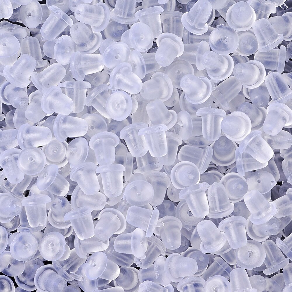 450Pcs 3/5Mm Clear Plastic Earring Back Haken Stoppers Oor Bericht Nuts Bevindingen Accessoires Voor Sieraden Maken stud Oorbellen Diy