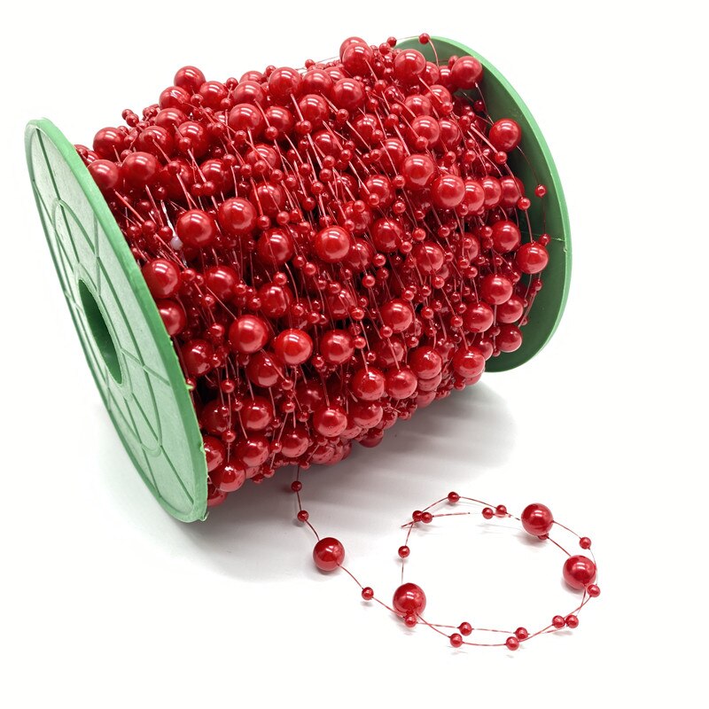 5Meter 3 + 8mm Angelschnur Künstliche Perlen Blume Perlen Kette Girlande Blumen Hochzeit Party Dekoration Diy Zubehör: 09