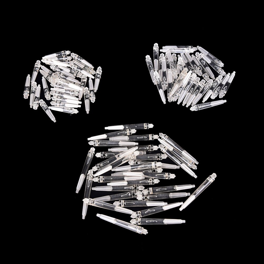 30 Pcs Nylon Darts Shafts Plastic Shaft Transparent Crystal Color Nylon Materials Dart Shafts Dart Accessories