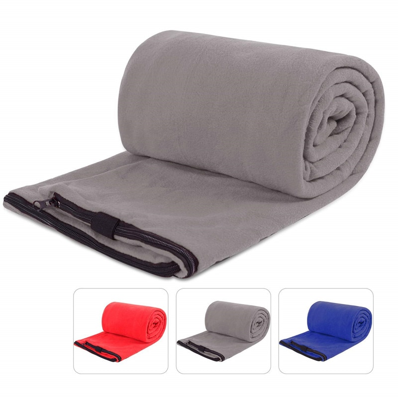 Saco de dormir de forro polar para adulto, manta de microfibra para exteriores, para mochilero, Camping, senderismo, Picnic, Hotel y oficina