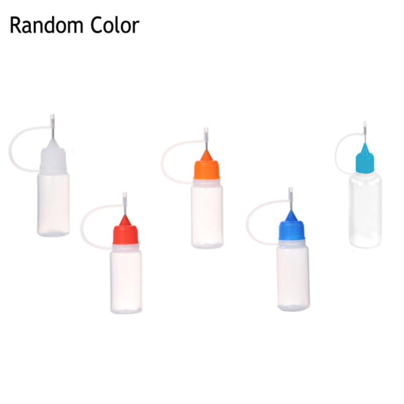 5-12Pcs 3ml-120ML Resuable Needle Tip Glue Applicator Plastic Bottle for Paper Quilling DIY Scrapbooking Paper Craft Tool: Orange