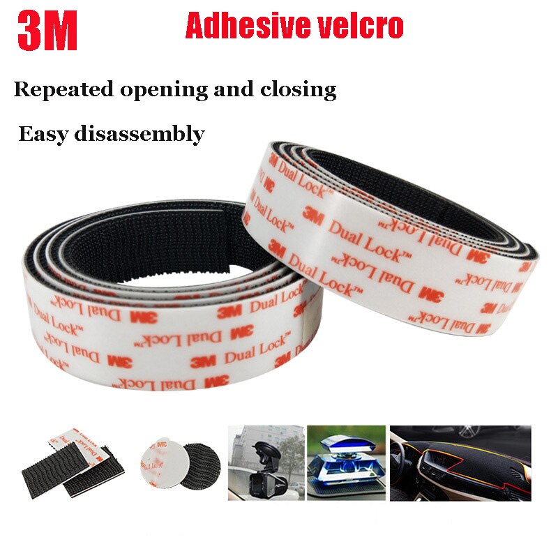 3M SJ3550 1meter Velcros Adhesive Dual Lock Type 250/25.4mm Mushroom Reclosable Fastener Tape Bacing VHB Velcros 3M Tape