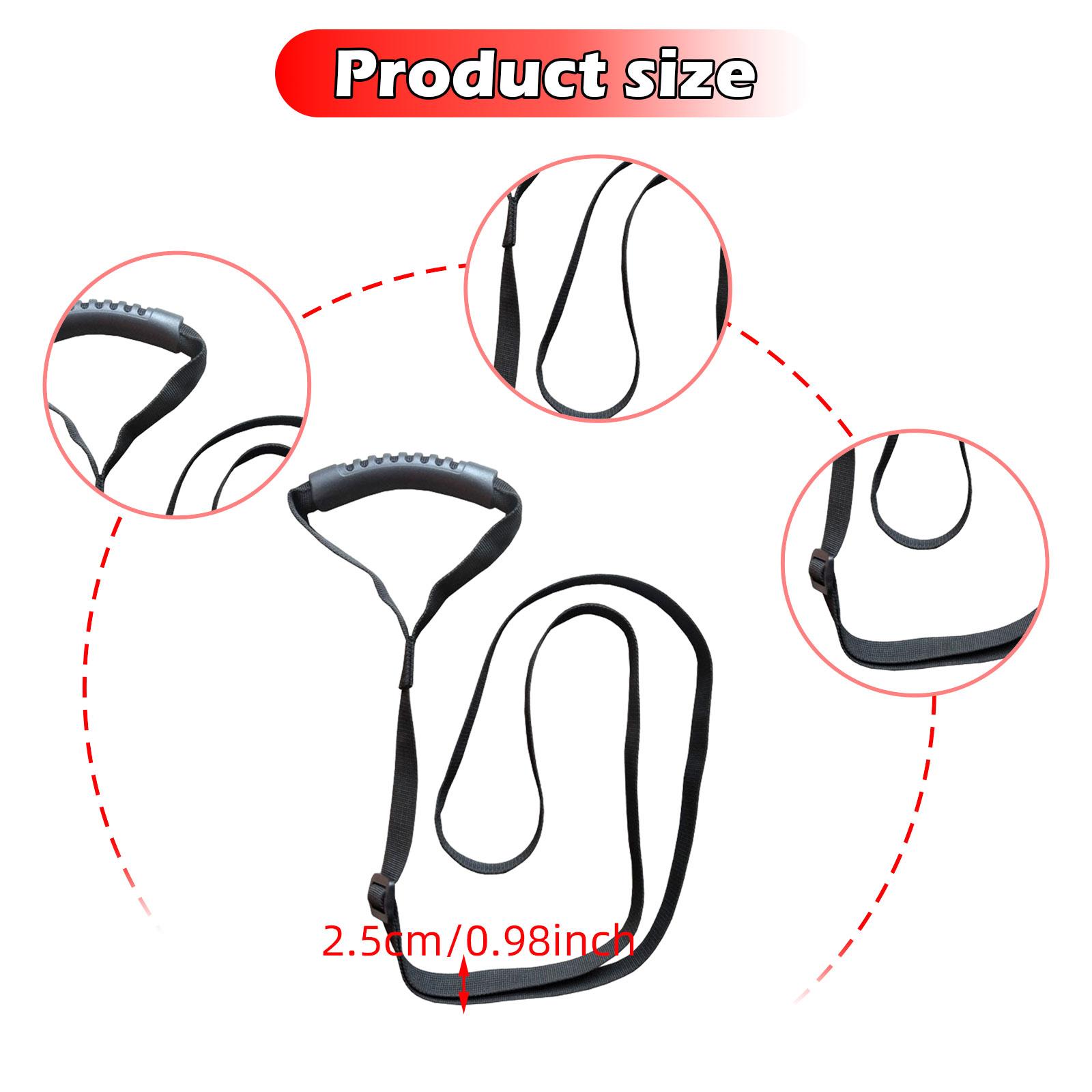 Kajak Stand-up Assist Strap Verstelbaar 35-59 inch Comfortabel Draagbaar voor Kajak, Kajak Slepen Koord, Kajak Kano Slepen Band