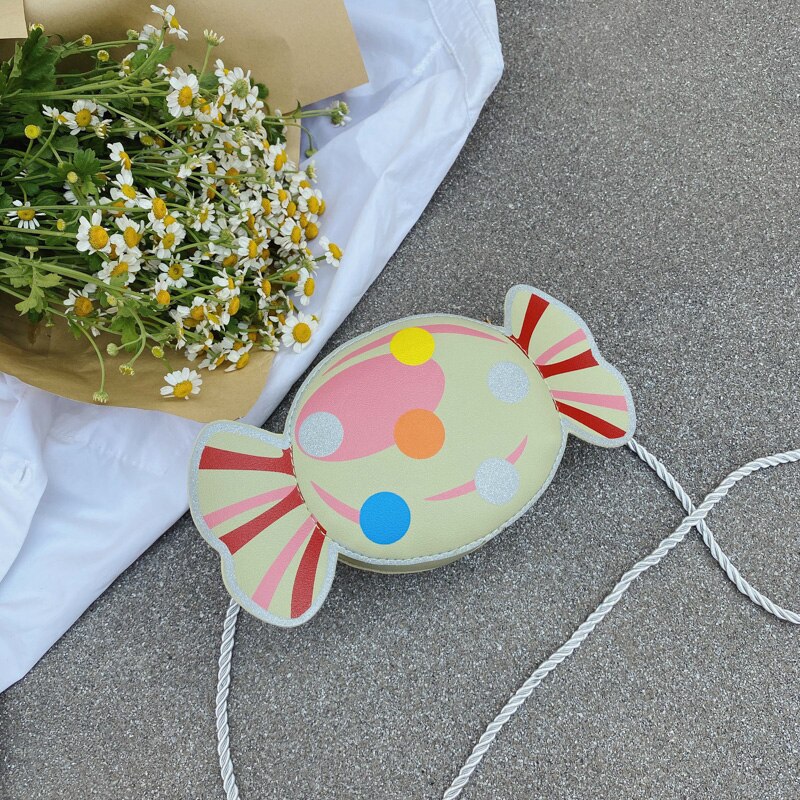 Lovely Kids Girls Candy Shape Crossbody Bag Shoulder Bag for Travel Party