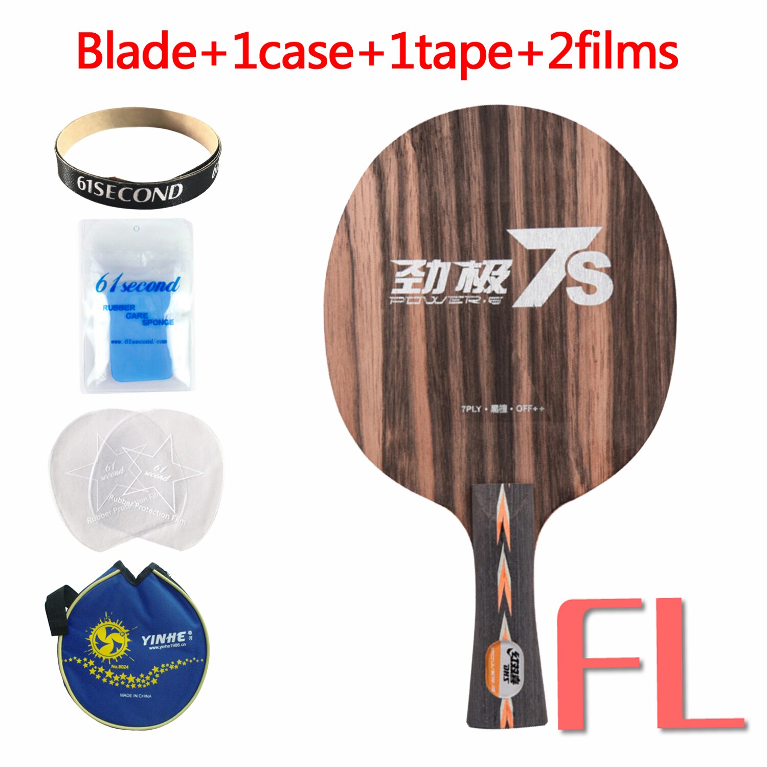 DHS POWER.G7 PG7 PG7S PG.7 PG 7 Table Tennis PingPong Blade: 7S  FL with LYM case