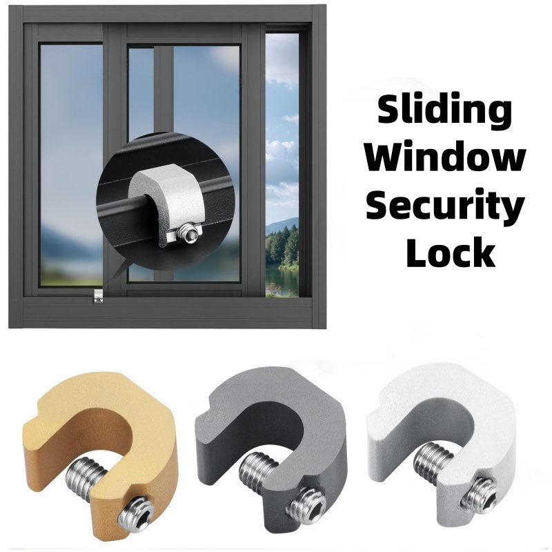 Window Lock Stopper Sliding Window Limiter Aluminum Alloy Safety Lock Child Protection Door Anti-theft Lock for Home Hardware