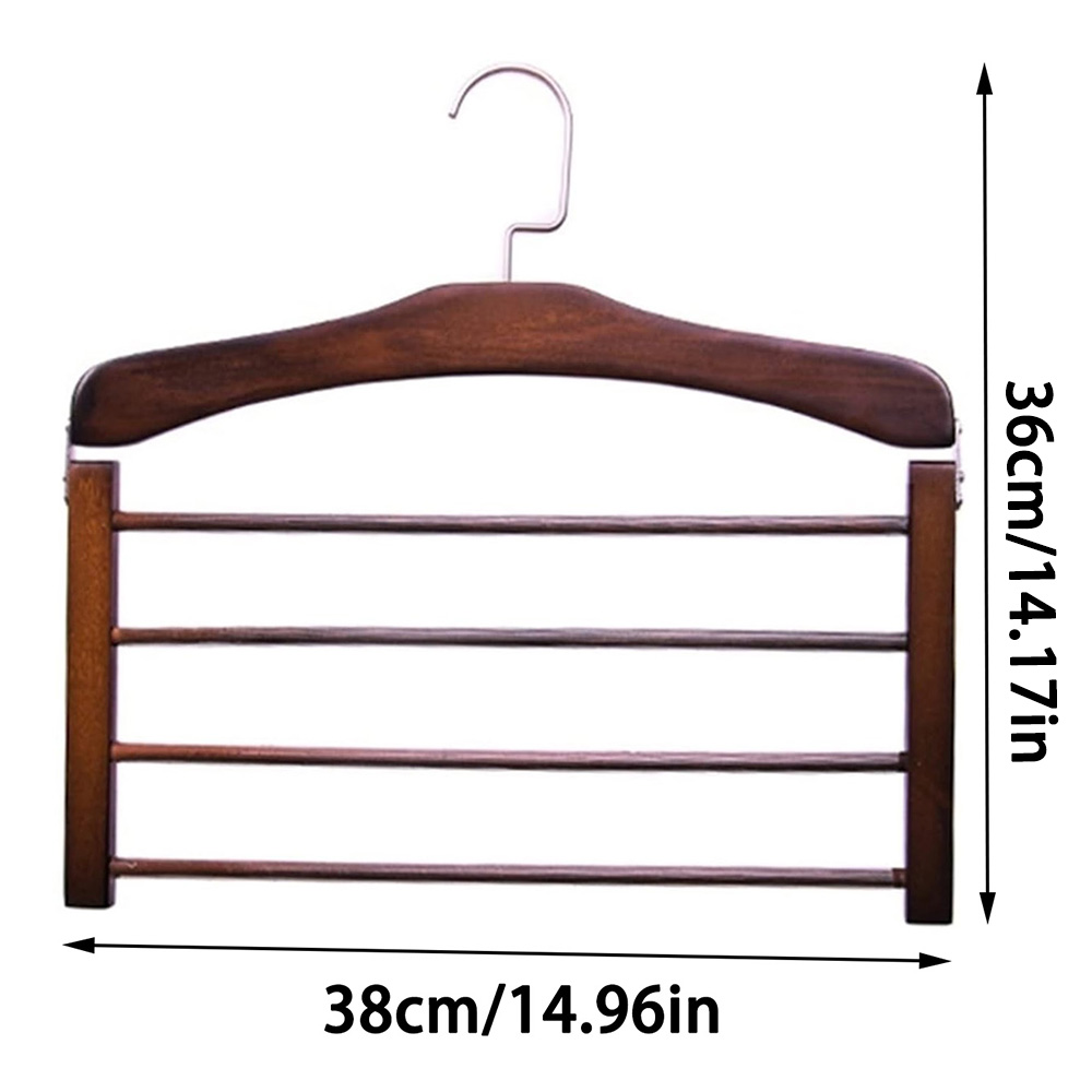 Solid Wood Clothes Drying Rack Wardrobe Storage Rack Multi-function Solid Wood Trouser Rack Towel Rack Home Apartment Clothes ra
