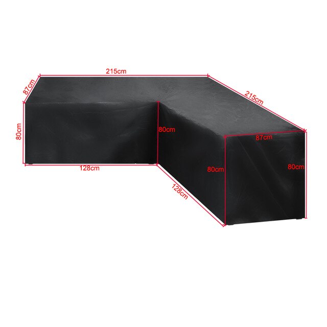 5 Size Waterproof Furniture Cover Garden Rattan Corner Outdoor Sofa Protector L Shape All-Purpose Covers: S