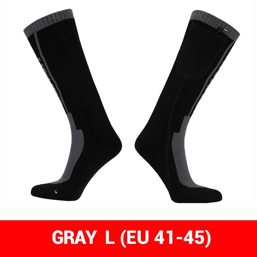 DUHAN Heated Socks Winter Motorcycle Heating Socks USB Electric Motorcycle Boots Heating Socks Infrared Heated Boots Size 36-45: GR Sock L (41-45)