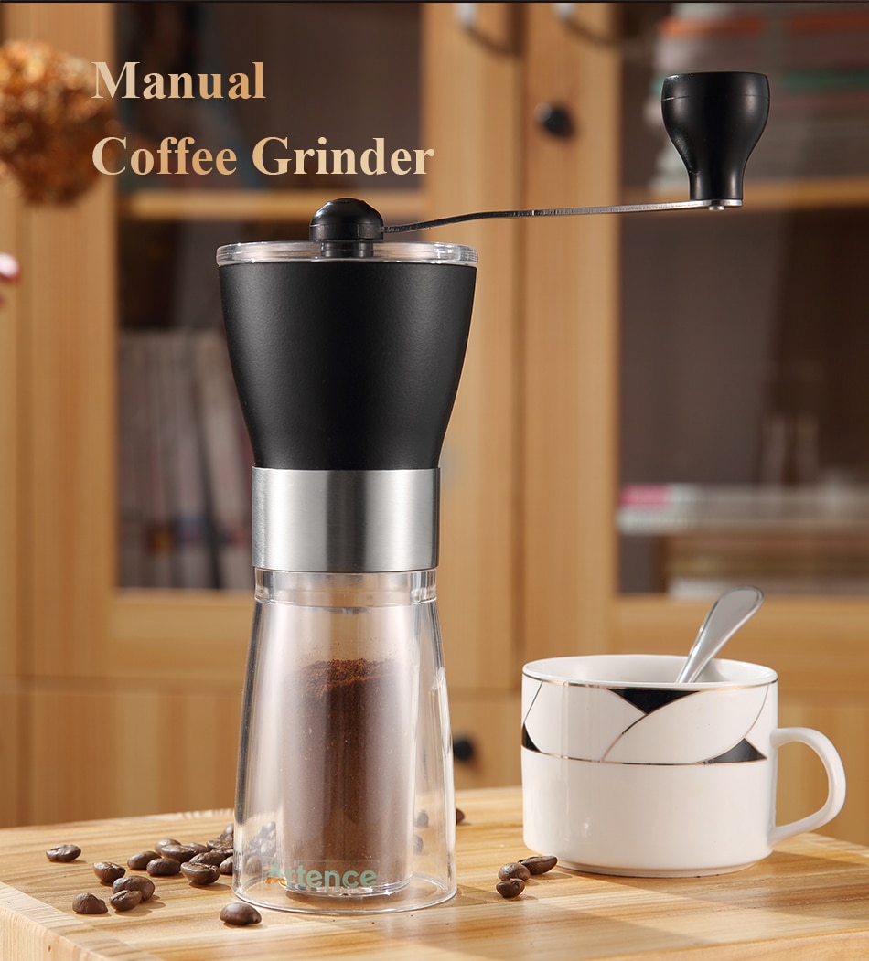 Handleiding Keramische Koffiemolen Coffe Machine Wasbaar Abs Keramische Kern Roestvrijstalen Huis Keuken Manual Hand Koffiemolen
