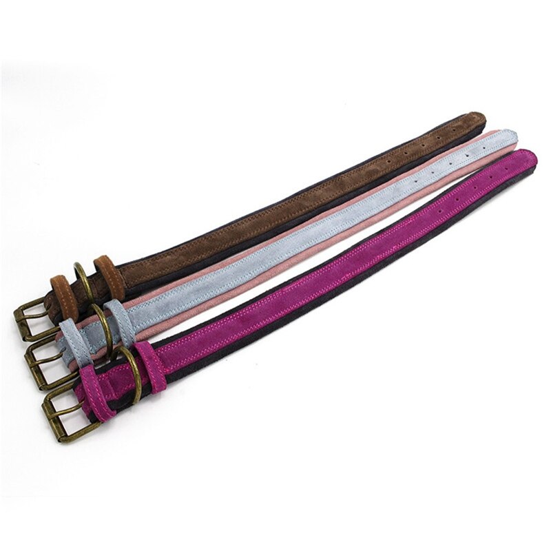 Soft Dog Collars Leather Padded Big Dog Pitbull Bulldog Collar Adjustable For Small Medium Large Dogs Beagle Collar Para Perro