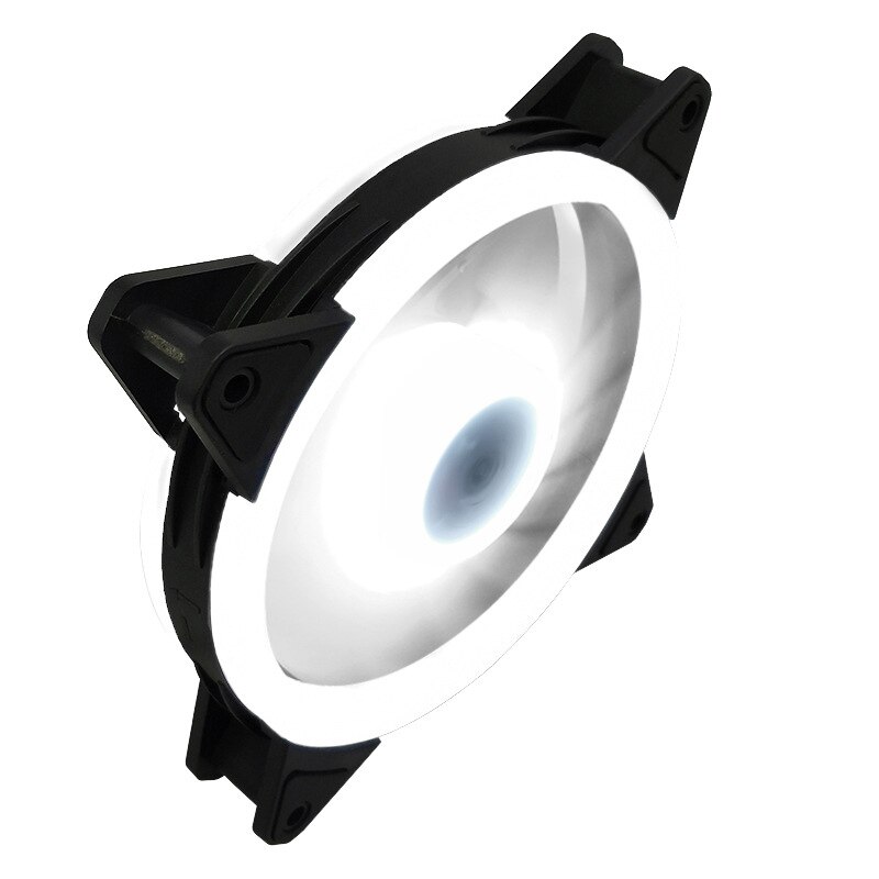 RISE-Computer Case PC Cooling Fan LED 120mm Quiet Computer Cooling Fan Cooler for CPU