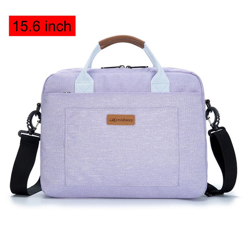 13 14 15.6 17.3 inch Laptop Bag Air Cushion Business Briefcase Office Computer Macbook Handbag Documents Crossbody Bags XA62C: Purple 15.6in