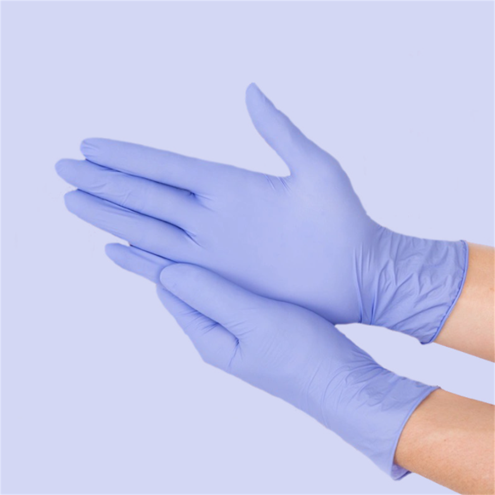 Gants violets en Nitrile pour femmes, 100 pièces, alimentaire, mécanicien, étanche, travail de laboratoire, nettoyage ménager, sécurité, synthétiques jetables