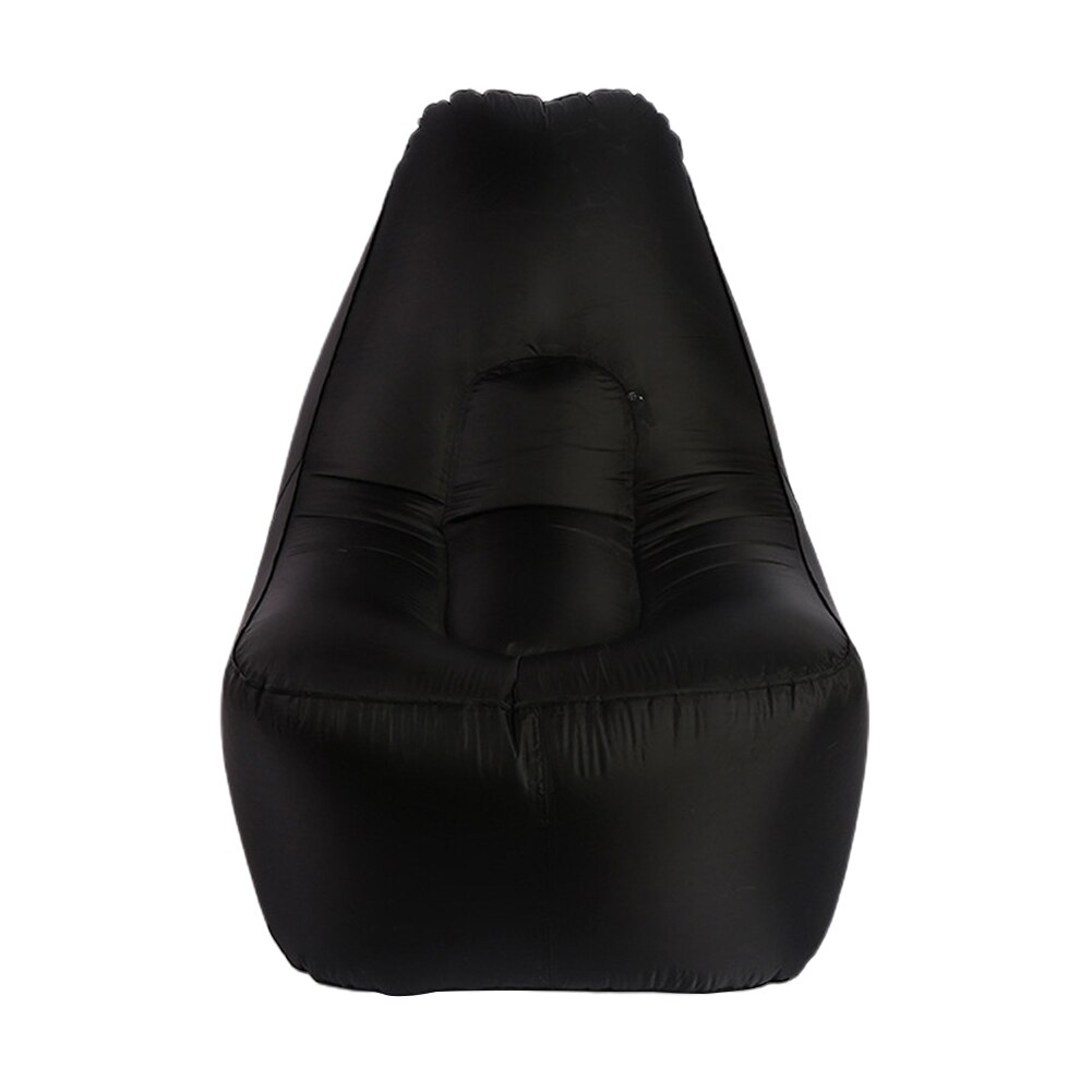Park Inflatable Beach Sofa Lounger Foldable Portable Lazy Camping Chair Ultralight Swimming Relaxing Yard Outdoor Furniture: Black