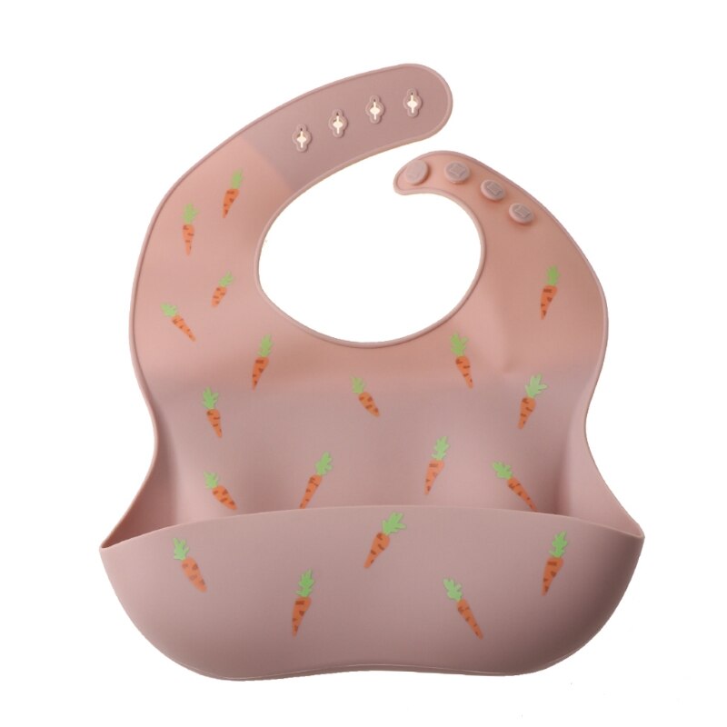 Silicone Bibs Baby Feeding Saliva Towel Waterproof Infant Bibs Aprons Adjustable