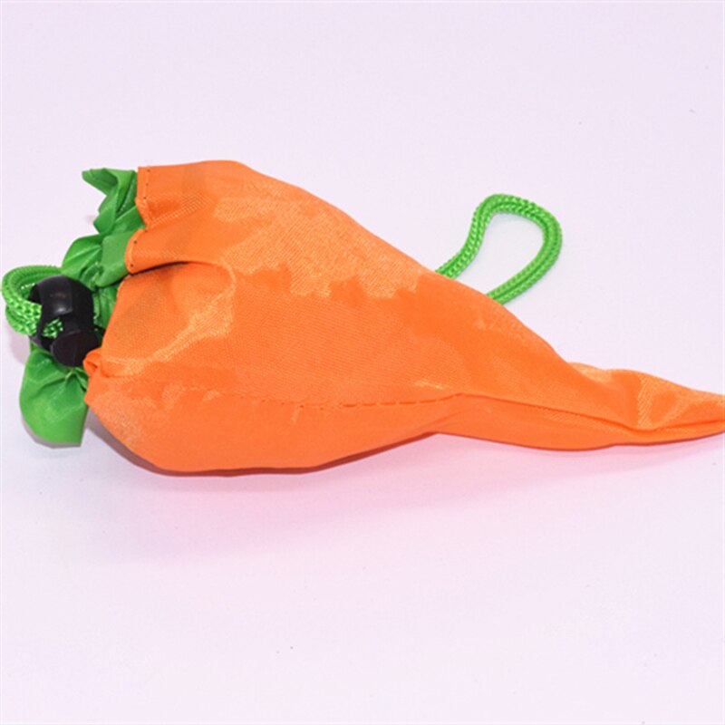 Leuke Fruit Opslag Handtas Opvouwbare Boodschappentassen Herbruikbare Kruidenier Eco Tote Pouch Nylon Tas Grote Capaciteit Vriendelijke Schoudertas: carrot