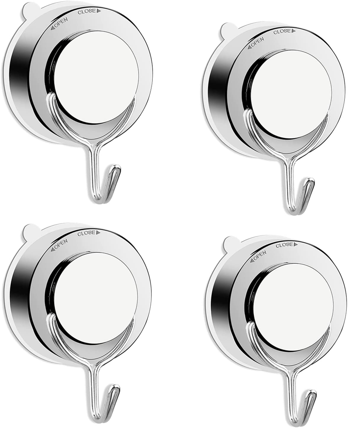 Gancho de ventosa Extra fuerte, gancho de succión de pared al vacío sin perforación, soporte de toalla de acero inoxidable para ventana de vidrio y baño