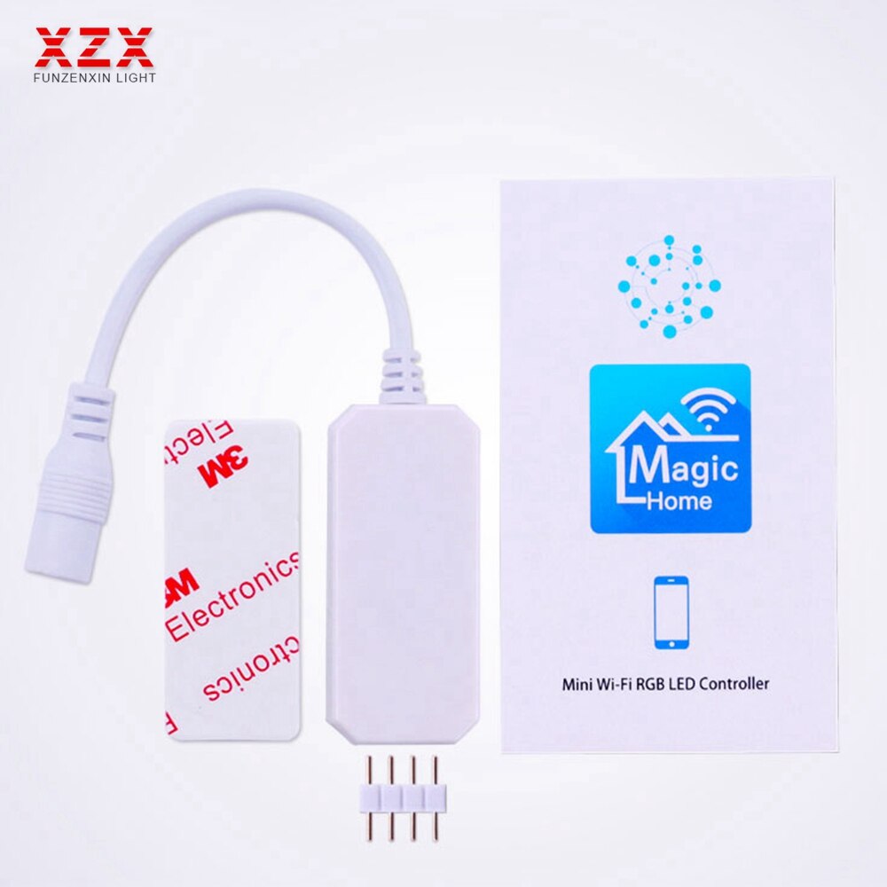 Mini RGB Wifi Controller Magie Hause Für Led Streifen Panel licht Timing Funktion 16 millionen farben Smartphone Steuerung DC12V